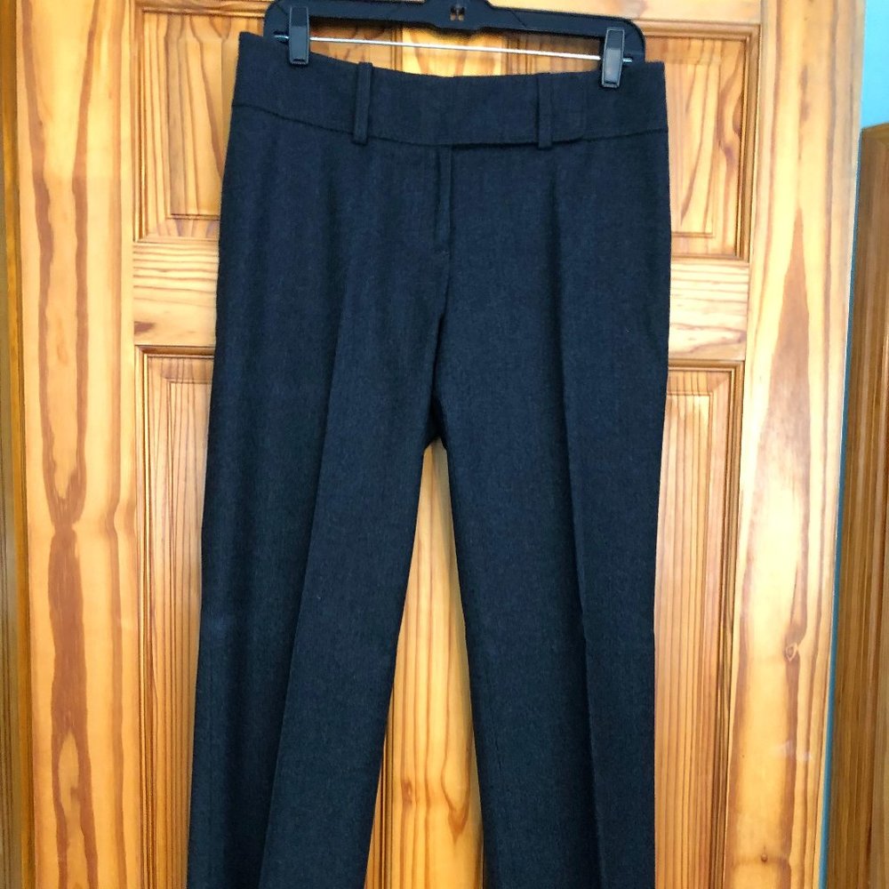 Gray, size 6 straight-leg trousers from Ann Taylor